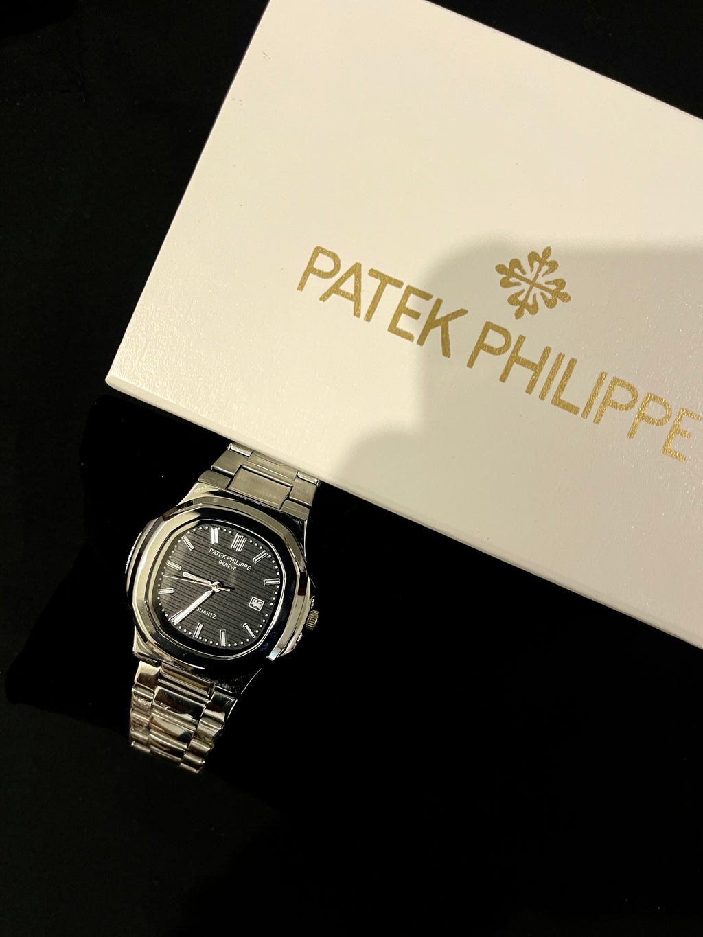 Patek Philippe Nautilus Black Dial Stainless steel
