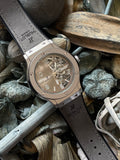 Hublot Genève – Grey Dial Swiss Timepiece with Leather Strap