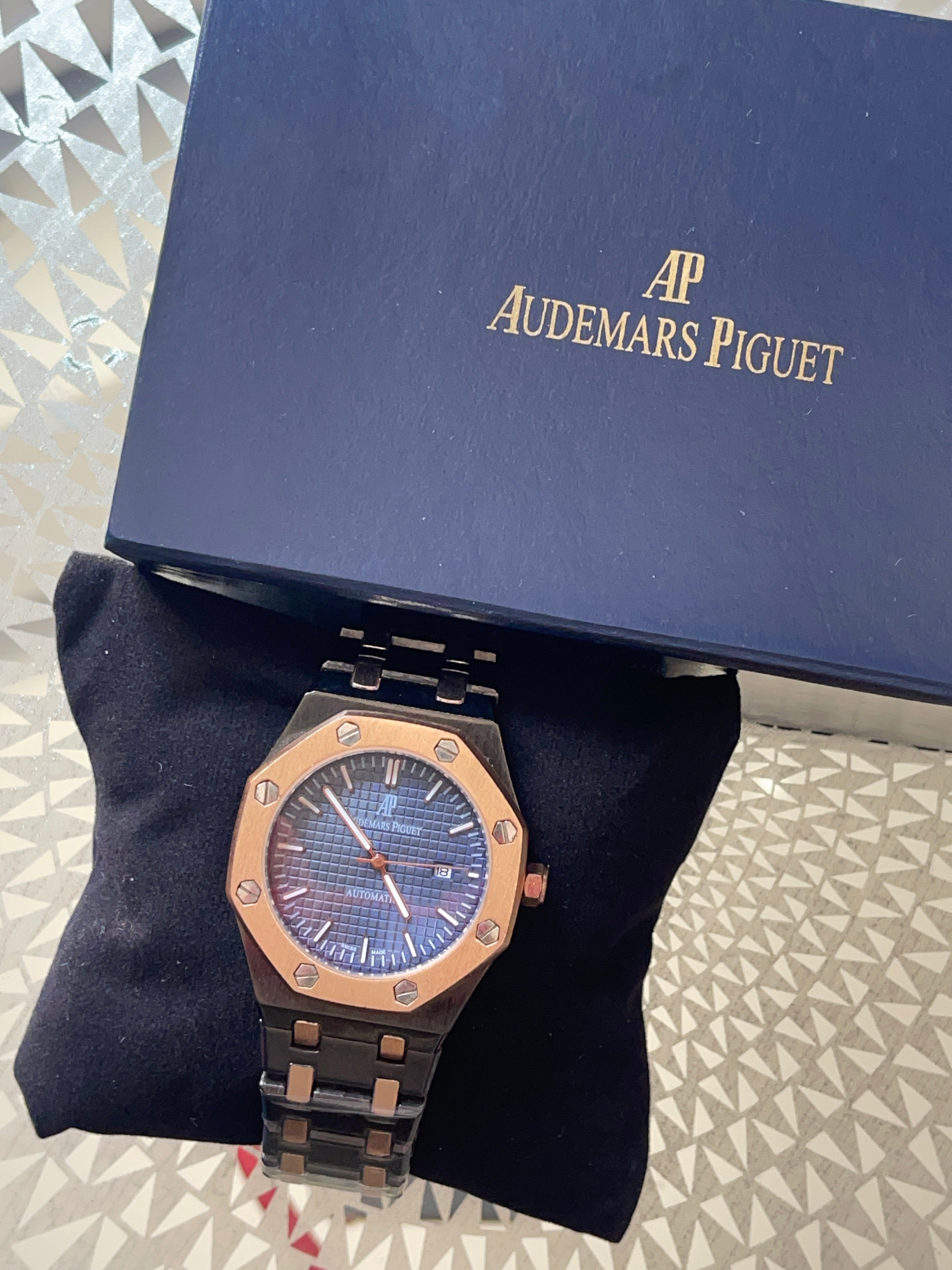 Audemars Piguet Royal Oak – Blue Dial Two Tone Stainless Steel