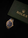 Rolex Gold Stainless Steel Watch – Blue Dial Edition