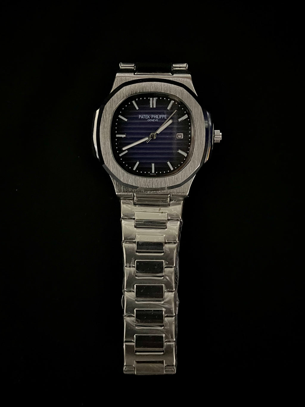 Patek Philippe Nautilus Blue Dial Stainless Steel Watch