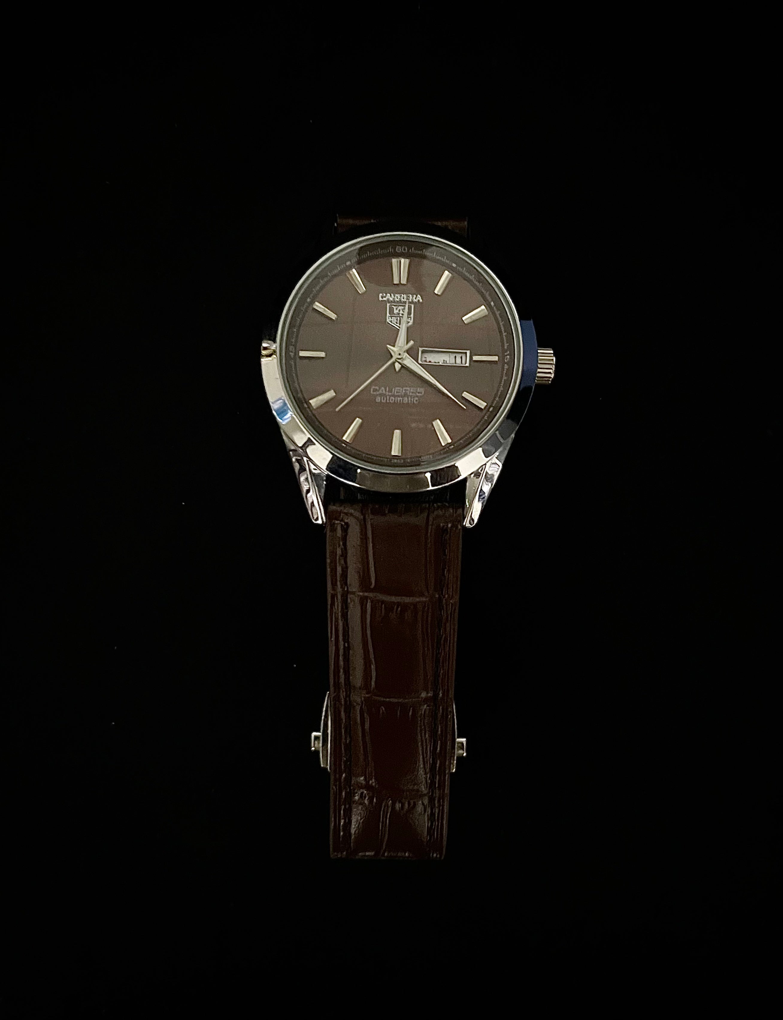 TAG Heuer Carrera Leather Strap Watch