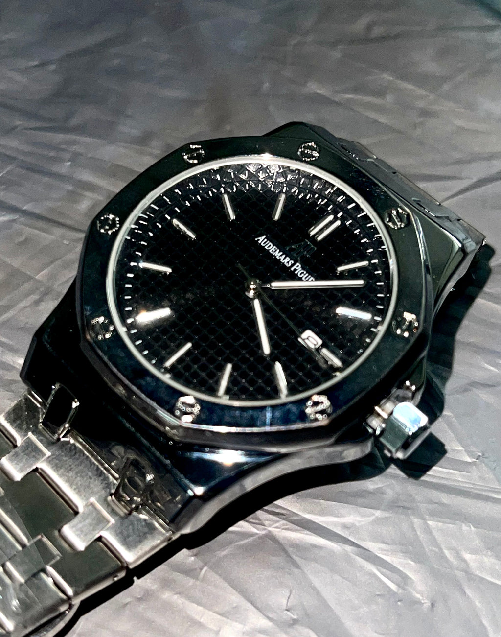 Audemars Piguet Royal Oak Black Dial Stainless Steel Watch