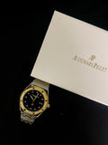 Audemars Piguet Royal Oak Gold Black Dial Stainless Steel Watch