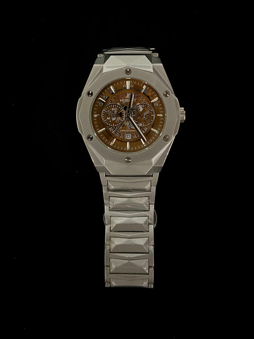 Hublot Genève Bronze Dial Stainless Steel Watch