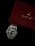 Hublot Geneve White Dial Stainless Steel Watch