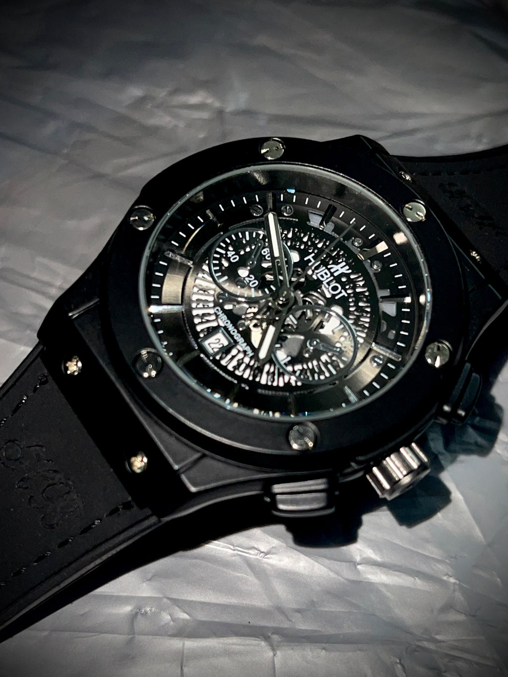 Hublot Classic Fussion Black Dial – Leather Strap Edition