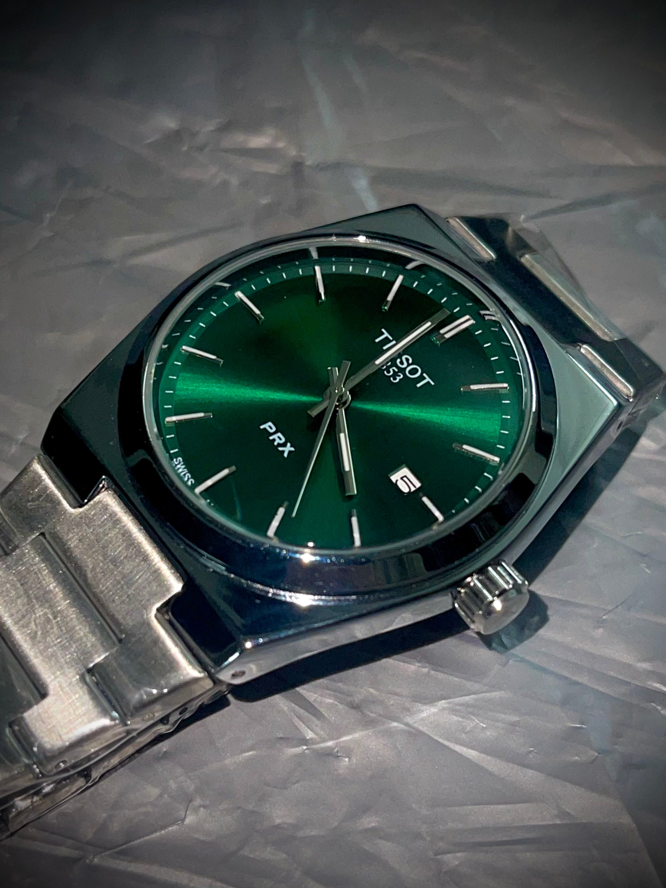 Tissot PRX Green Dial Stainless Steel Watch