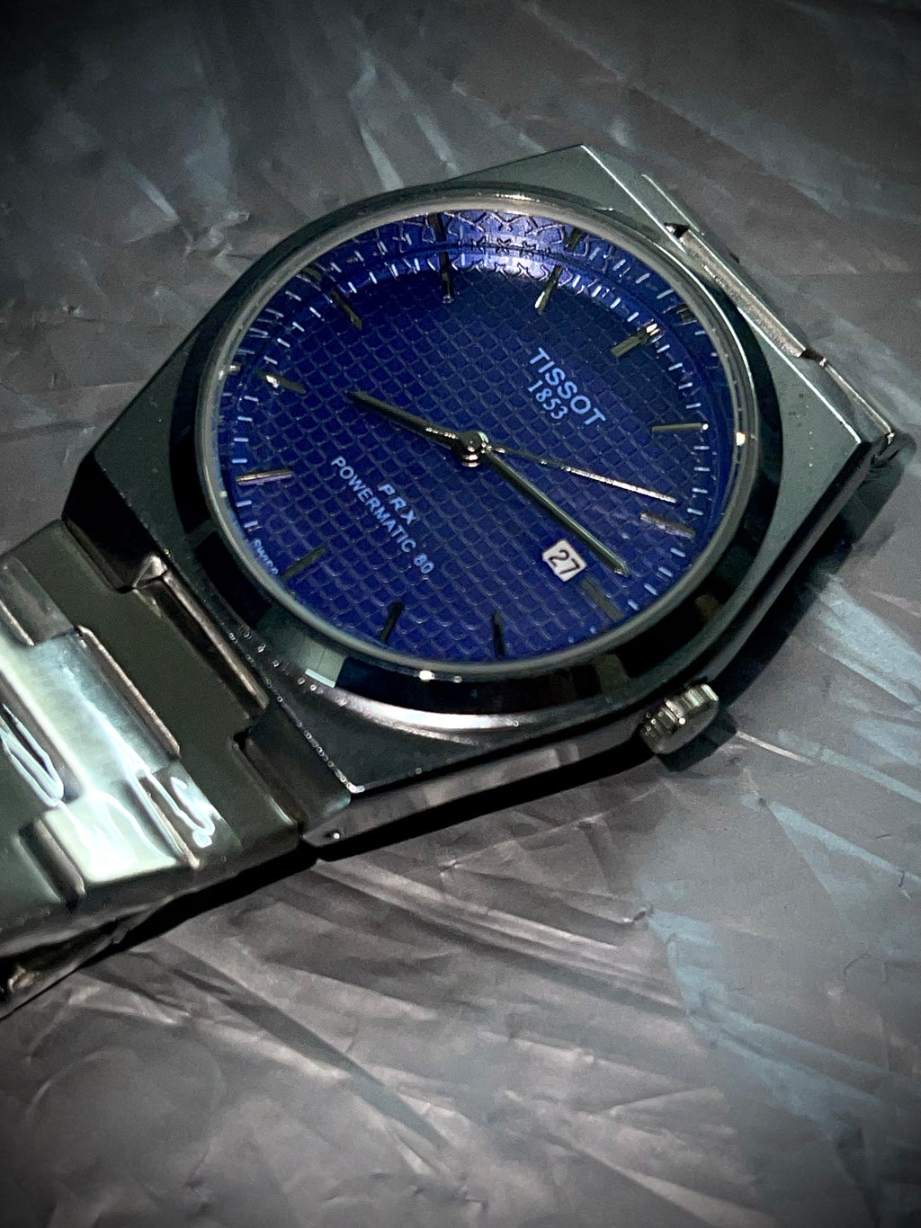 Tissot PRX Blue Dial Stainless Steel Watch