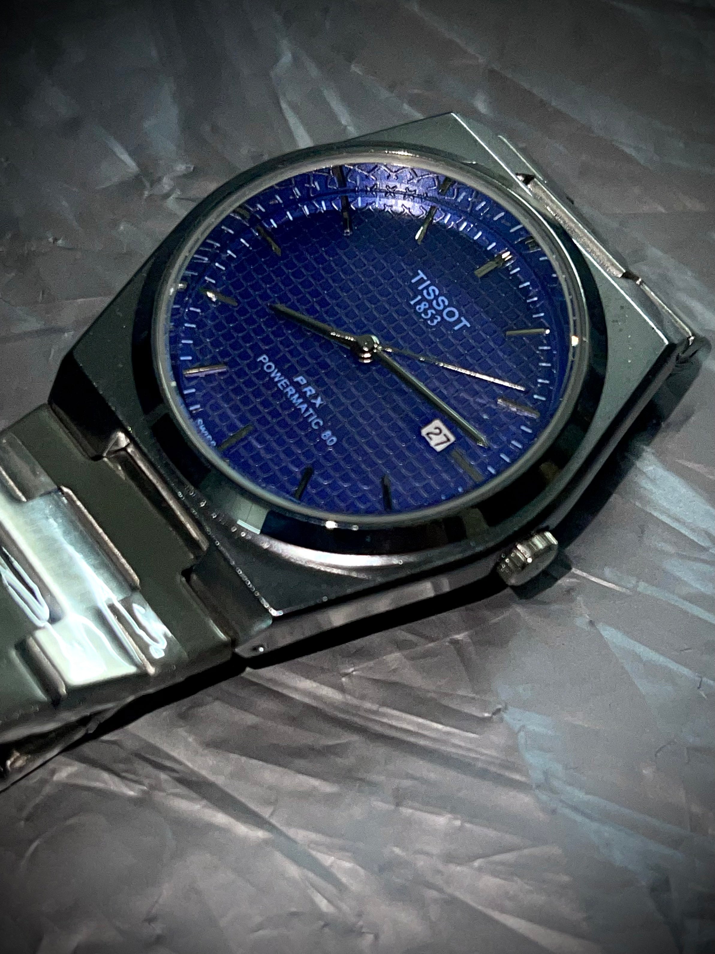 Tissot PRX Blue Dial Stainless Steel Watch