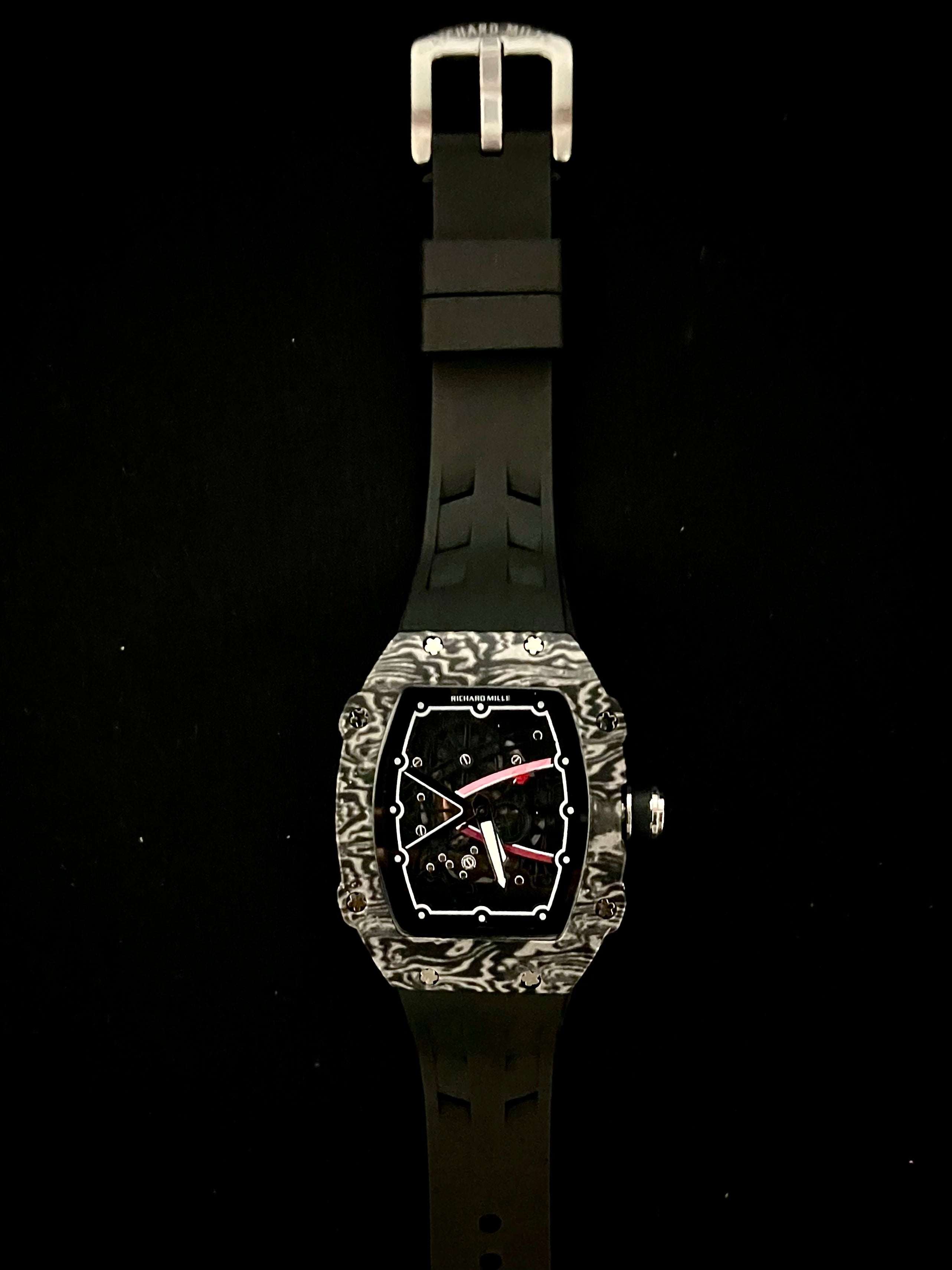 Richard Mille RM Luxury Watch – Black Strap Edition
